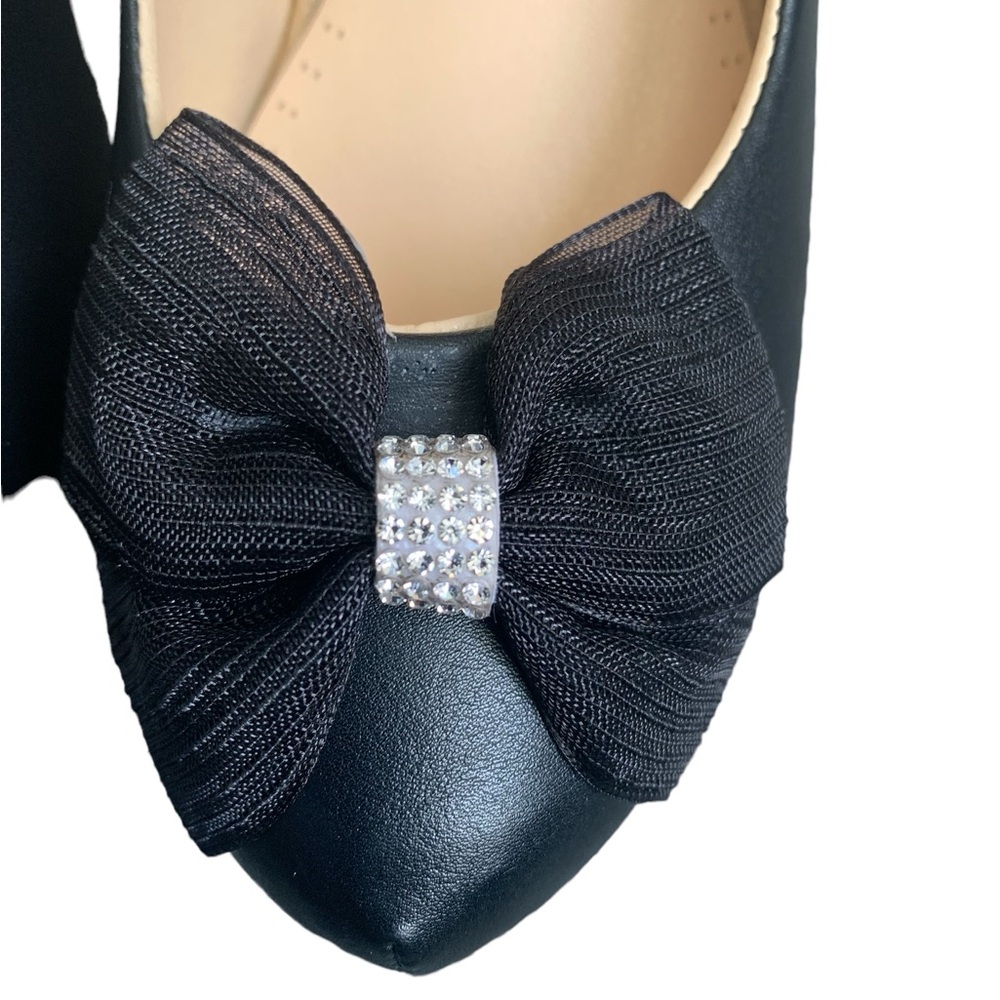 Black Mary Jane Style Pumps with Straps size 37 - Picture 6 of 10